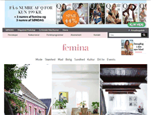 Tablet Screenshot of femina.dk